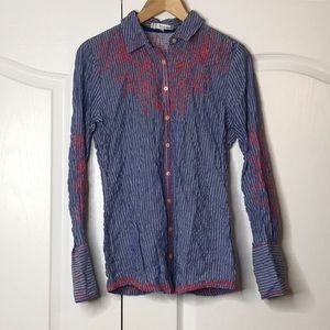 3J Workshop/Johnny Was Embroidered Button Up
